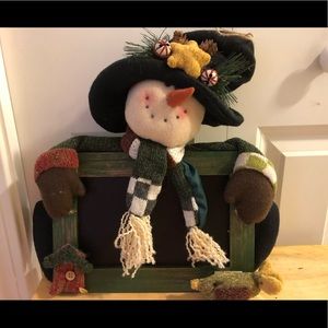🆕 Felt Snowman w/Chalkboard